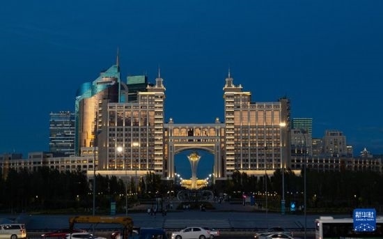 這是7月1日拍攝的哈薩克斯坦首都阿斯塔納街景。新華社記者 白雪騏 攝