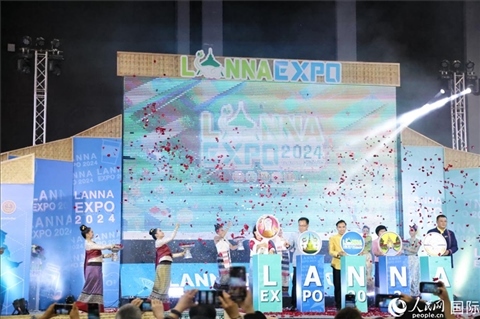 7月9日，2024年蘭納博覽會(huì)開(kāi)幕式在清邁國(guó)際會(huì)展中心舉行。人民網(wǎng)記者楊一攝