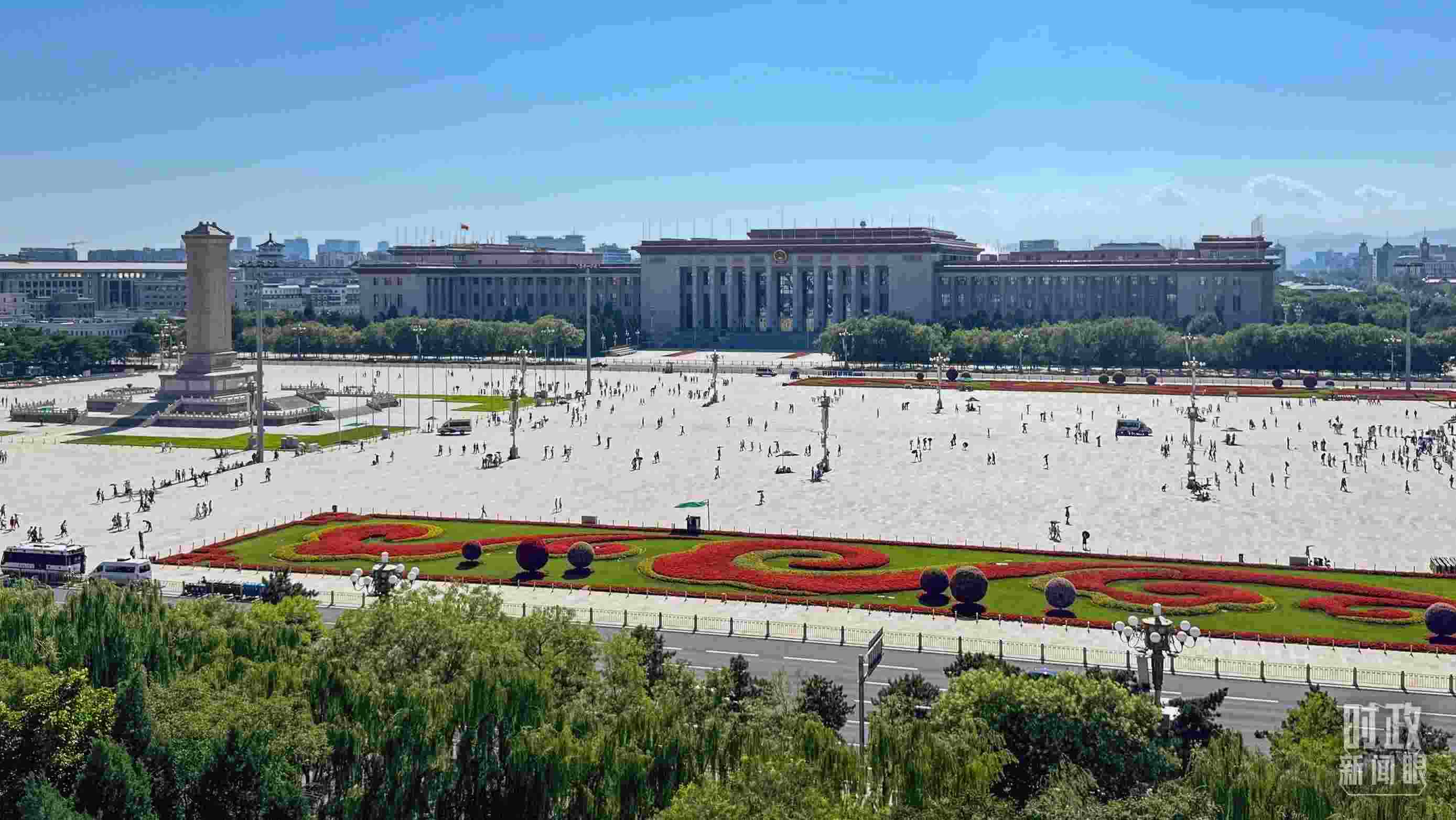 △北京天安門廣場(chǎng)。（總臺(tái)央視記者蔣碩拍攝）