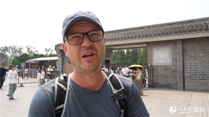 圖為德國籍游客安德烈亞斯·西伯特。人民網(wǎng)記者 吳超嵐攝
