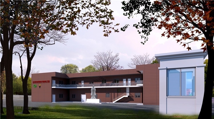 圖3：圖為孔子學(xué)院教學(xué)樓項(xiàng)目效果圖。四川路橋供圖