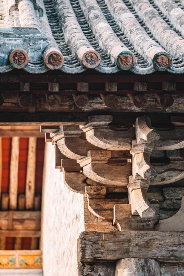 高平市古建資圣寺斗拱結(jié)構(gòu)。王劍攝