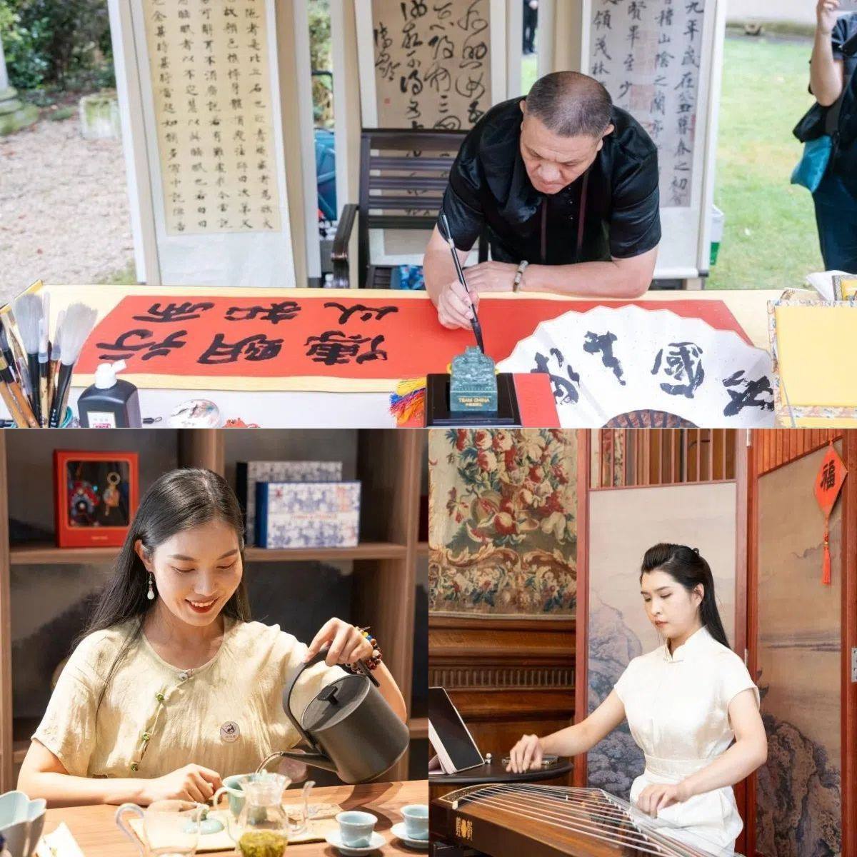 中國(guó)非遺與傳統(tǒng)文化展區(qū)引人入勝。 “中國(guó)之家”供圖