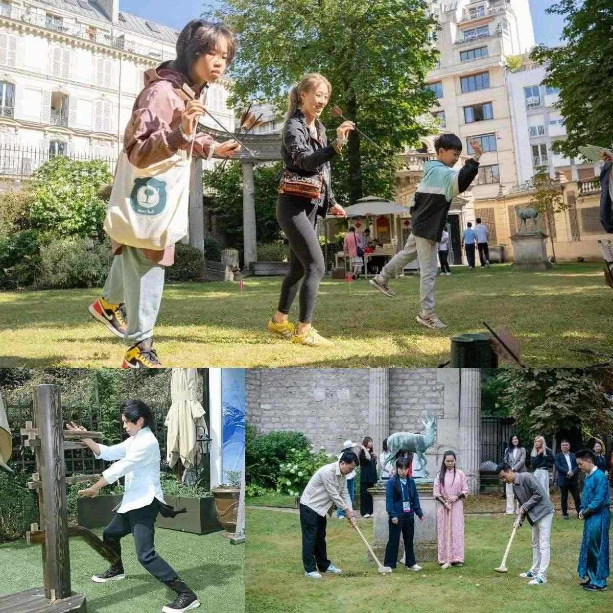 中國(guó)傳統(tǒng)體育項(xiàng)目互動(dòng)體驗(yàn)區(qū)樂(lè)趣橫生?！爸袊?guó)之家”供圖