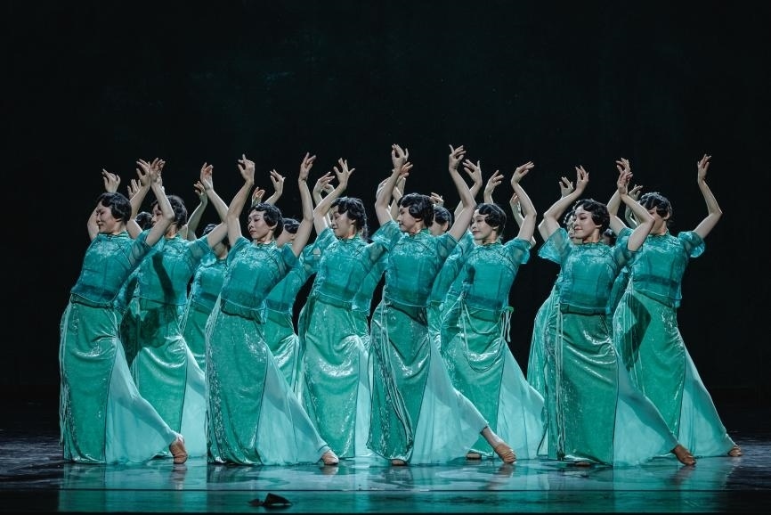 舞劇《熱血當(dāng)歌》演出現(xiàn)場(chǎng)。主辦方供圖