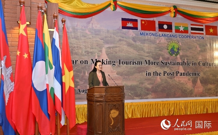 馬珈大使發(fā)表致辭。人民網記者 謝佳君攝