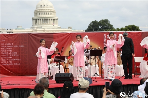 2、在華盛頓中國文化節(jié)活動上，還進行了豐富多樣的中國文化演出。 人民網(wǎng)記者 李志偉攝