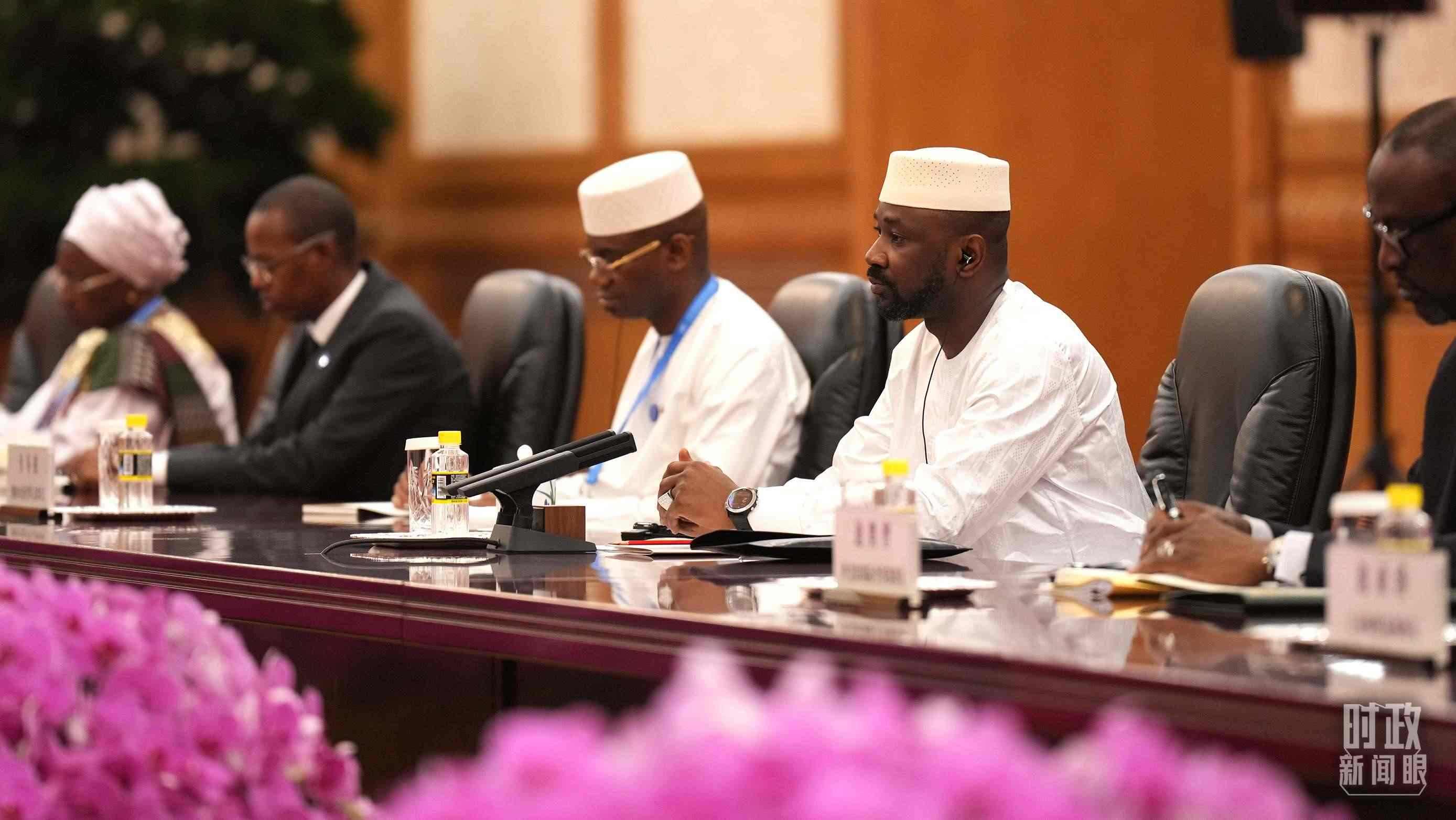 △馬里總統(tǒng)戈伊塔。（總臺(tái)記者李晉拍攝）