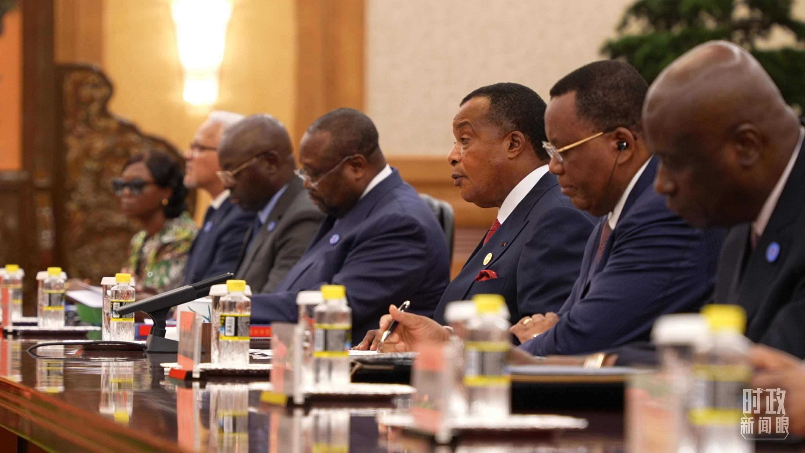 剛果（布）總統(tǒng)薩蘇。（總臺(tái)央視記者蔣碩拍攝）