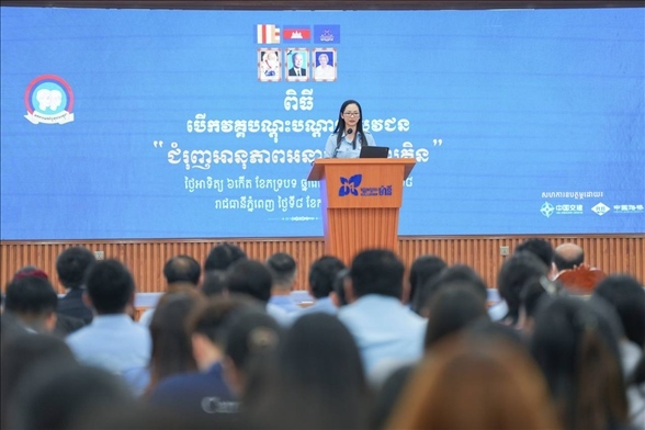 占尼莫在開幕式致辭?；顒又鬓k方供圖