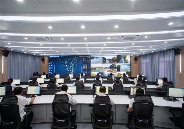 位山灌區(qū)智慧調(diào)度中心 。受訪者供圖