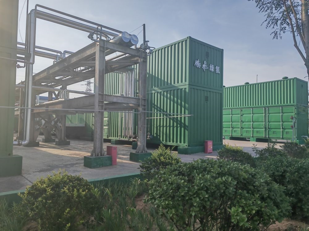 2024年9月4日，位于鵬飛集團(tuán)的電解水制氫項(xiàng)目。新華社記者 王勁玉 攝