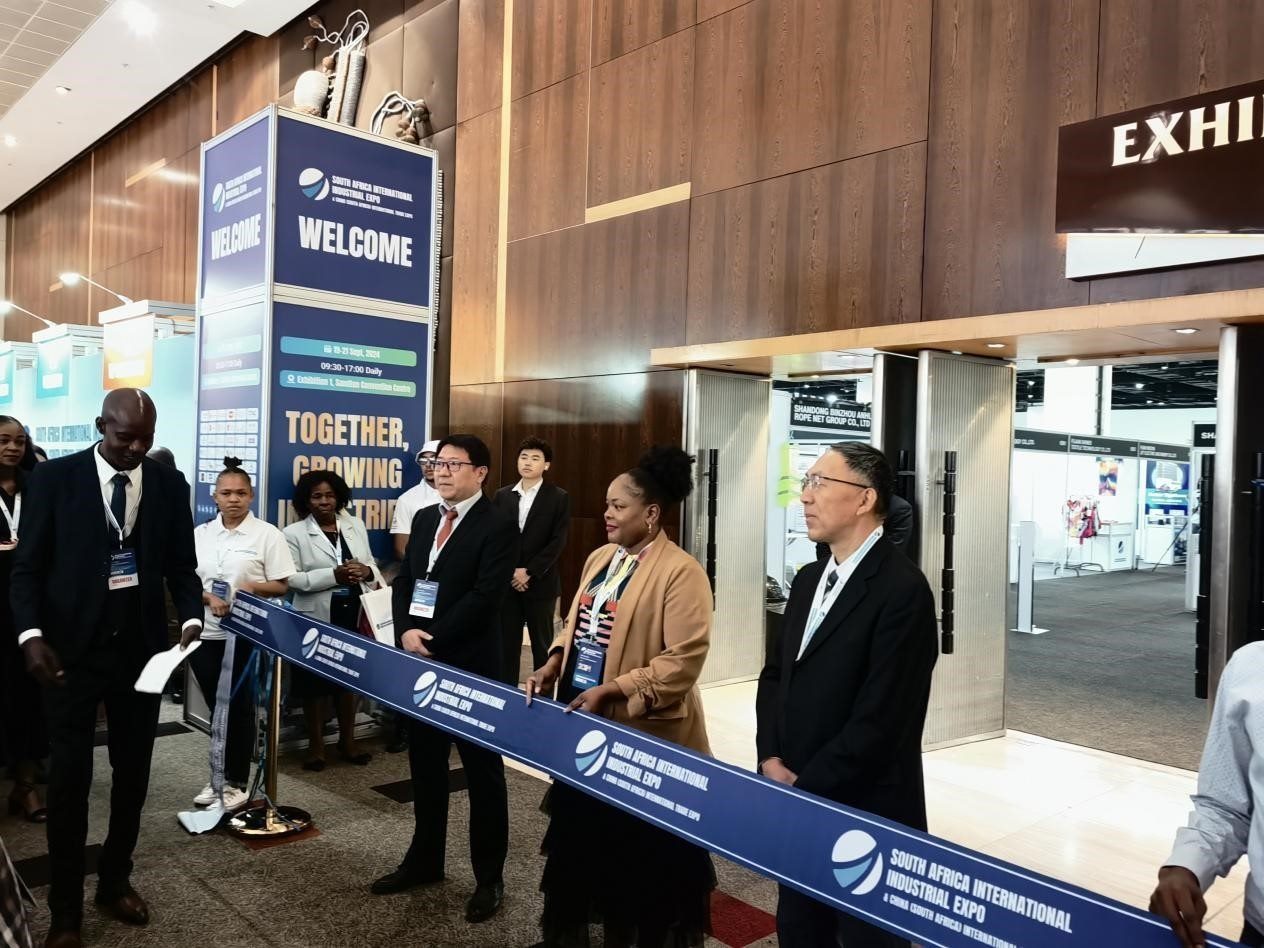 19日，第三屆南非國(guó)際工業(yè)展暨中國(guó)（南非）國(guó)際貿(mào)易展覽會(huì)在約翰內(nèi)斯堡桑頓會(huì)議中心盛大開幕。主辦方供圖
