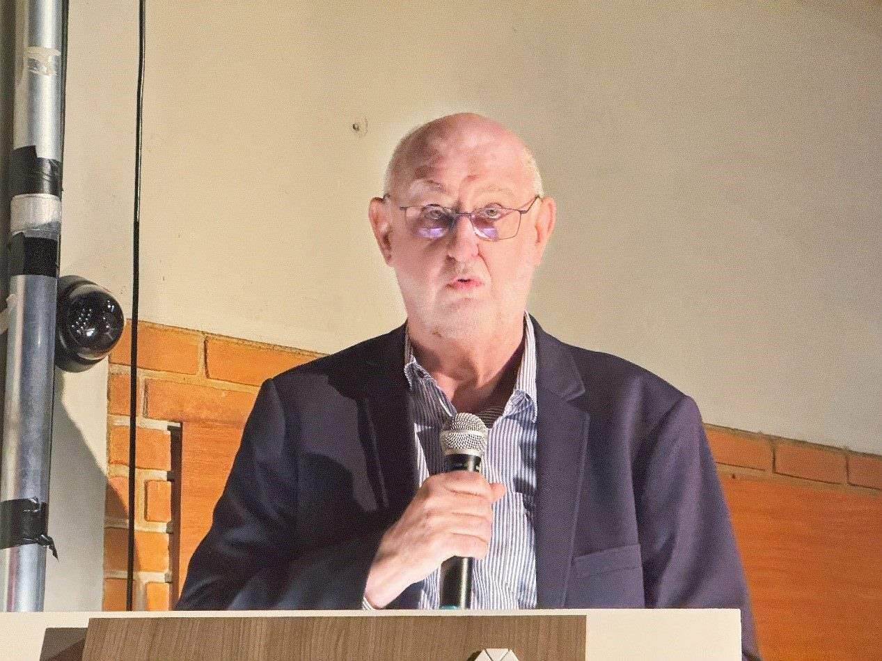 圣保羅州立大學(xué)孔子學(xué)院巴方院長(zhǎng)保利諾在活動(dòng)中致辭。圣保羅州立大學(xué)孔子學(xué)院供圖