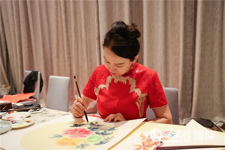 中國傳統(tǒng)文化展示。人民網(wǎng)記者任皓宇攝