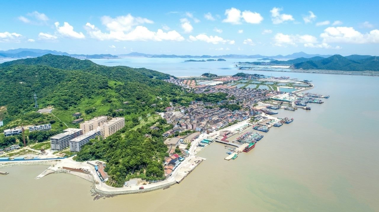 航拍視角看今日螞蟻島。螞蟻島管委會(huì)供圖