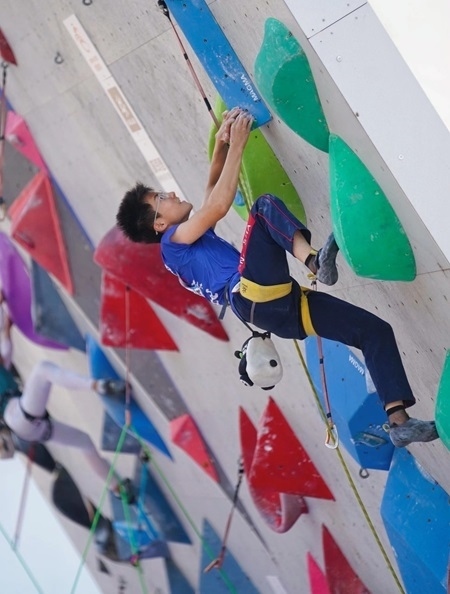 小運動員在比賽中。主辦方供圖