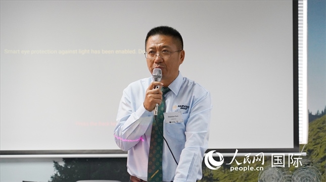 碩豐集團(tuán)董事長(zhǎng)孫曉棟發(fā)言。 人民網(wǎng) 張茜攝