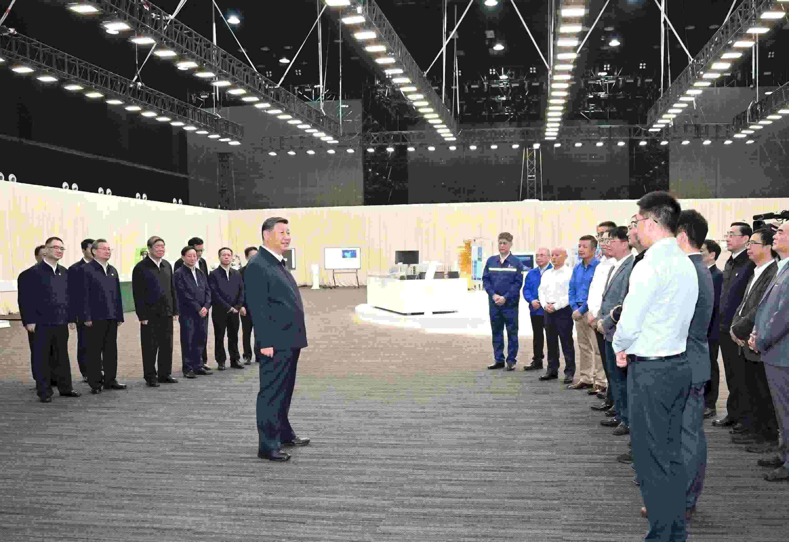 △2024年10月17日，習(xí)近平總書記在安徽省合肥濱湖科學(xué)城考察。