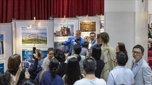 5月29日，“宇宙·金磚國家”圖片巡回展在北京舉辦，活動現(xiàn)場吸引了眾多中國觀眾。北京俄羅斯文化中心供圖