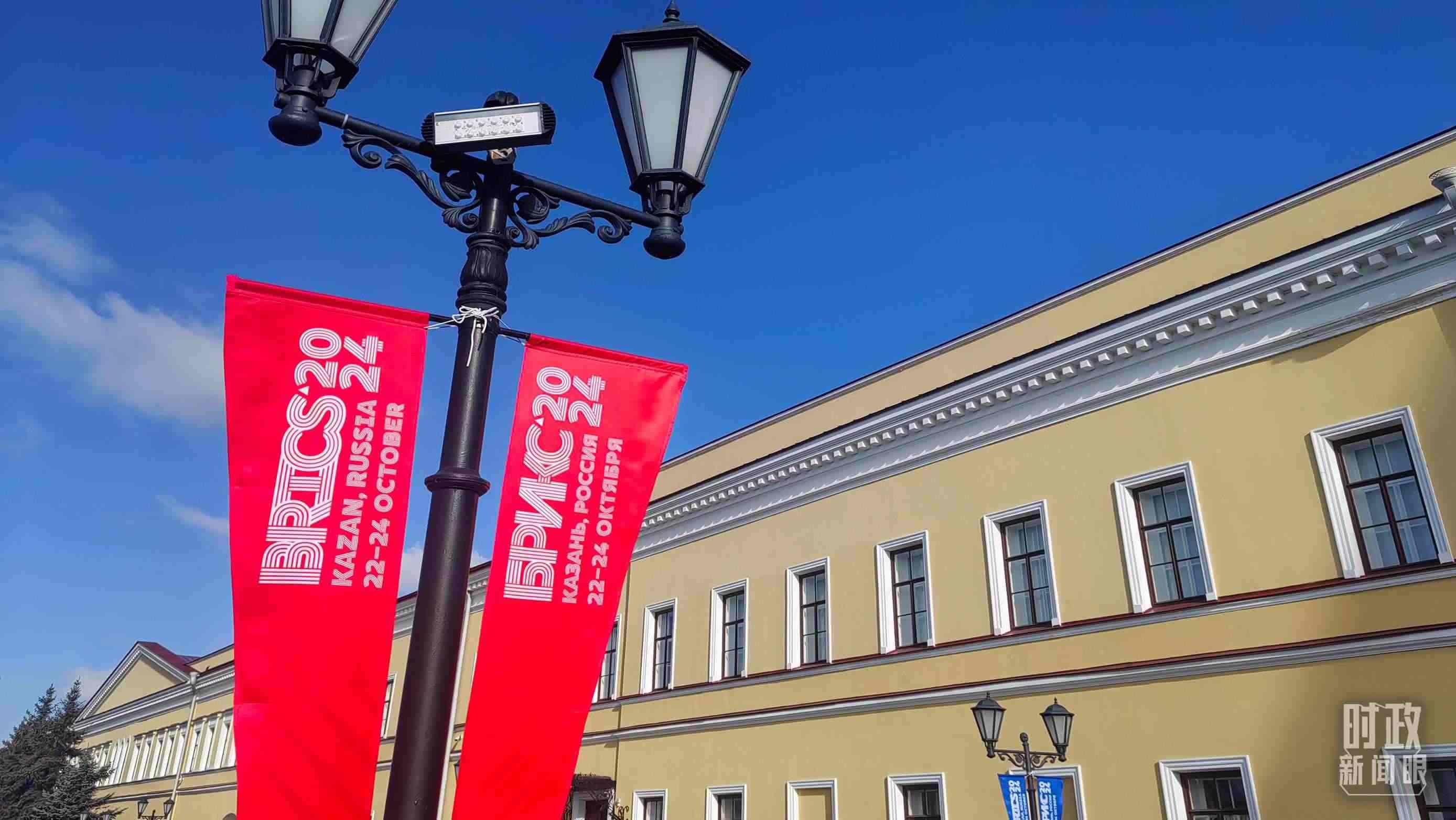 △ 喀山街頭。（總臺(tái)央視記者王萌萌拍攝）