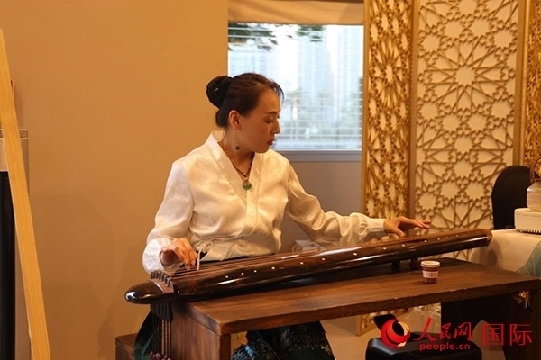 中國傳統(tǒng)文化展示。人民網(wǎng)記者 任皓宇攝