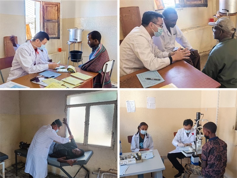 中國第17批援厄立特里亞醫(yī)療隊在科倫醫(yī)院開展巡診活動。中國第17批援厄立特里亞醫(yī)療隊供圖