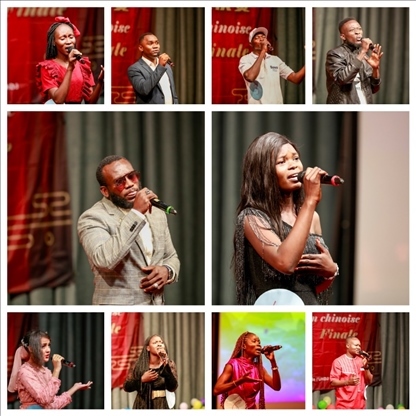 參與決賽的歌手。中國石油非洲公司供圖