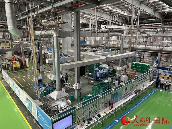 中企美的泰國工廠。人民網(wǎng)記者 簡承淵攝