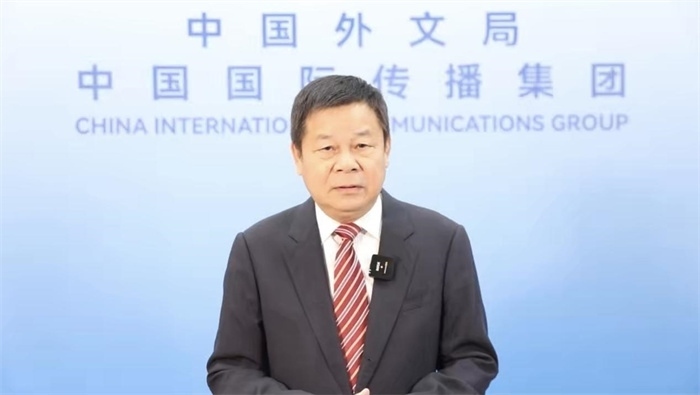 杜占元視頻致辭。主辦方供圖