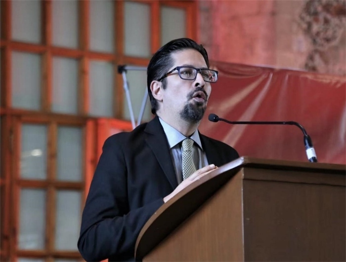 何塞·雷伊瓦作主旨發(fā)言。主辦方供圖