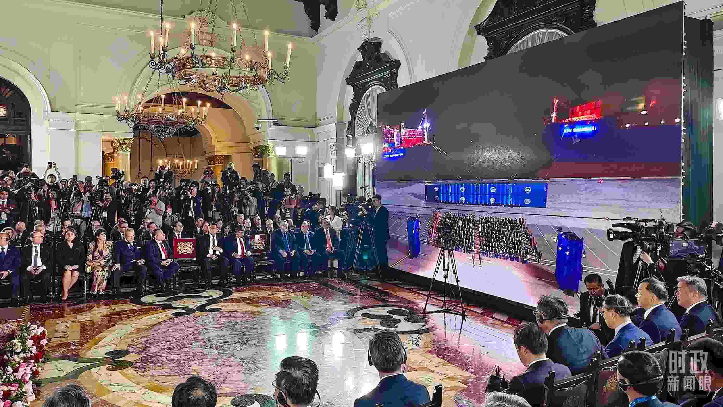 錢凱港開港儀式現(xiàn)場。（總臺央視記者韓銳拍攝）