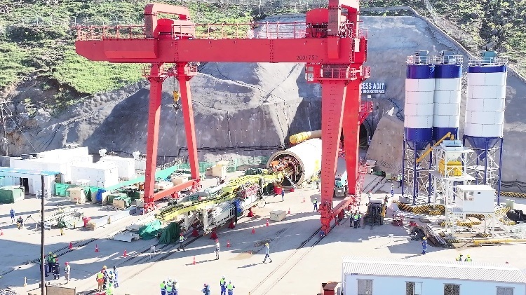 項目步進(jìn)現(xiàn)場。中水電十一局供圖