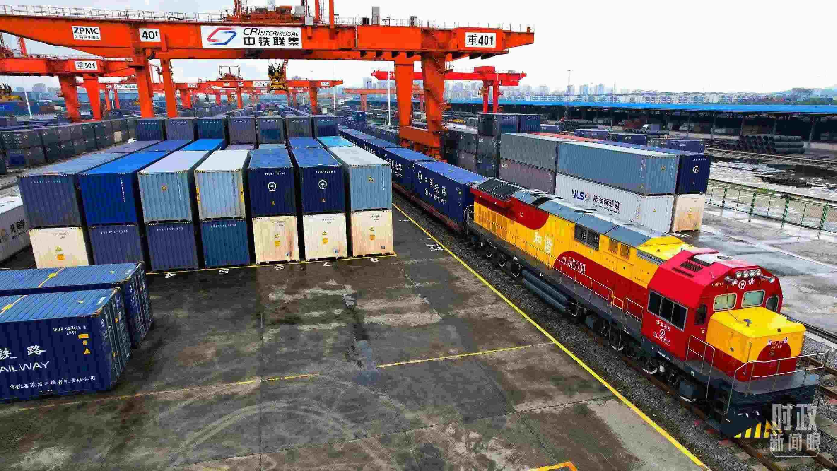 △重慶國際物流樞紐園區(qū)。（總臺記者劉雨拍攝）