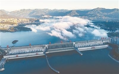 圖為三峽大壩。 新華社發(fā)（鄭家裕攝）