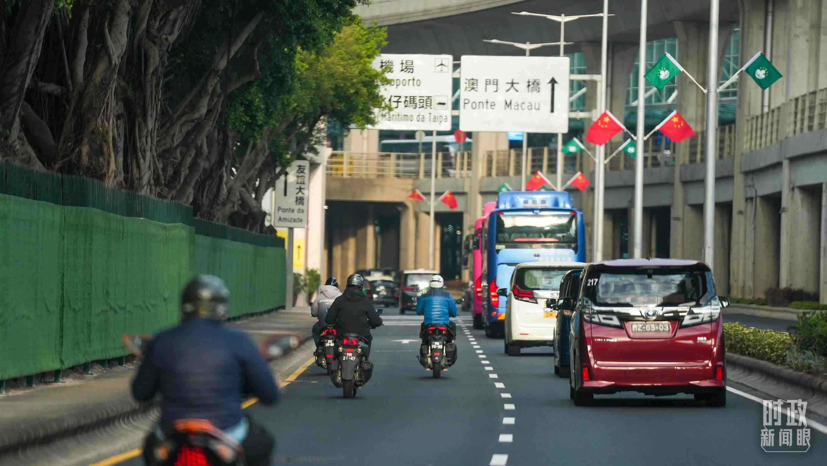 △澳門街頭。（總臺記者李晉拍攝）