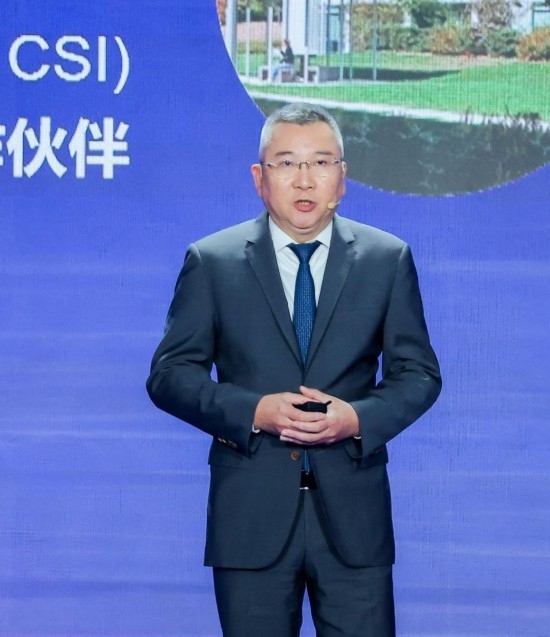 12月6日，法國達索系統(tǒng)公司全球執(zhí)行副總裁許善淞在深圳全球招商大會上。新華社發(fā)