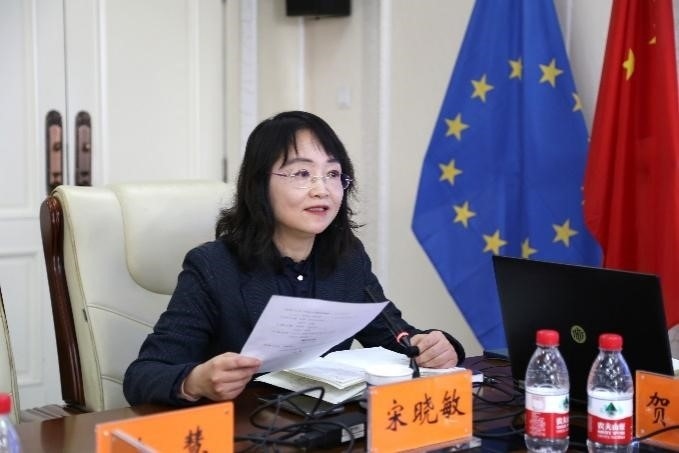 中國社會科學院歐洲研究所《歐洲研究》總編輯、中國歐洲學會秘書長宋曉敏教授主持研討會。吳迪攝