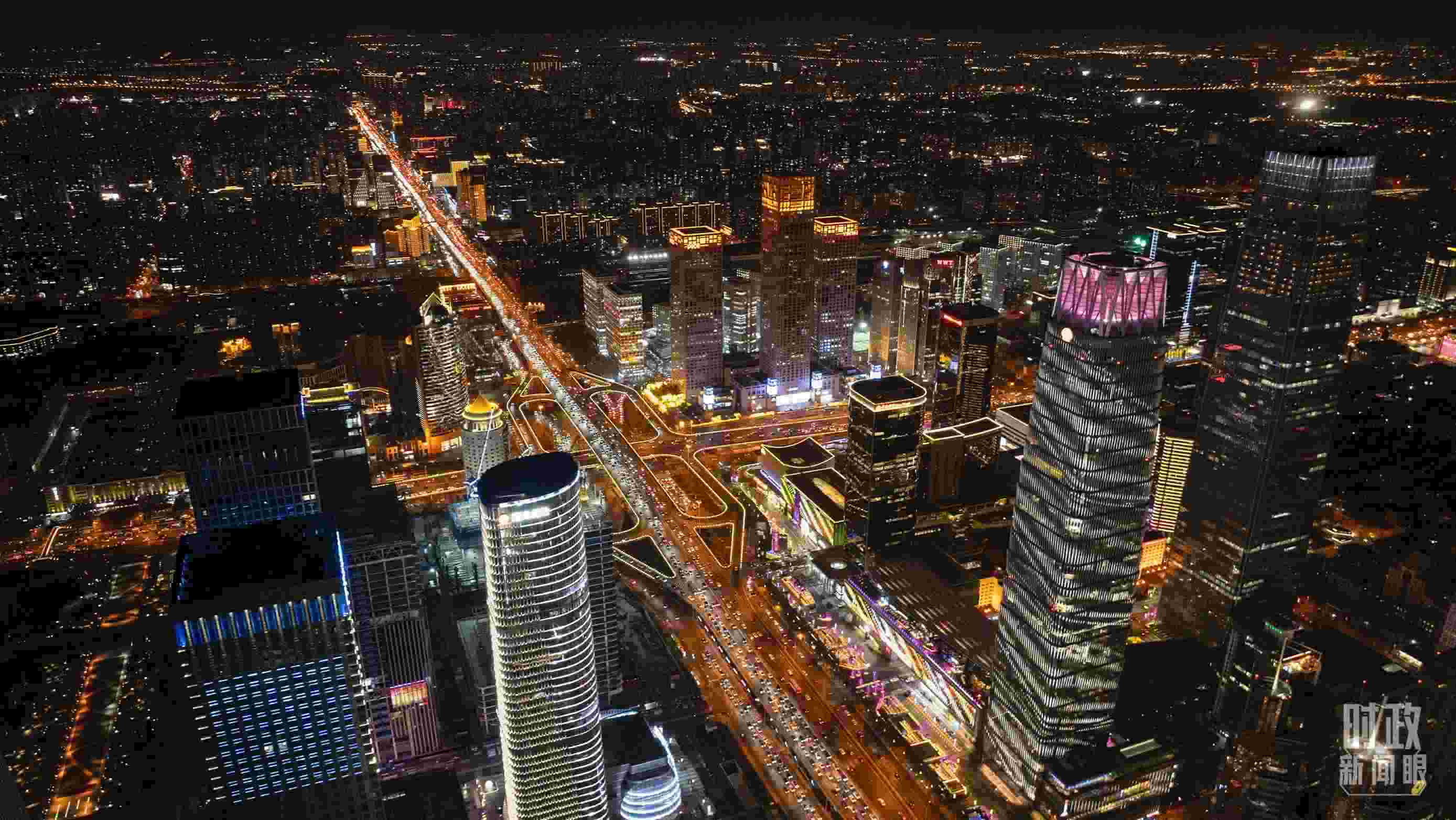 △北京CBD（中央商務(wù)區(qū)）。（總臺(tái)記者郭增浩拍攝）