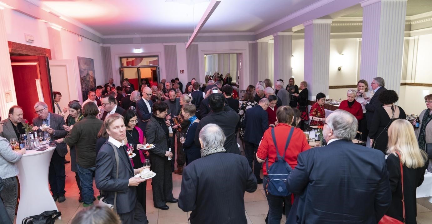 圖為新春酒會(huì)現(xiàn)場(chǎng)。紐倫堡-埃爾蘭根孔子學(xué)院供圖