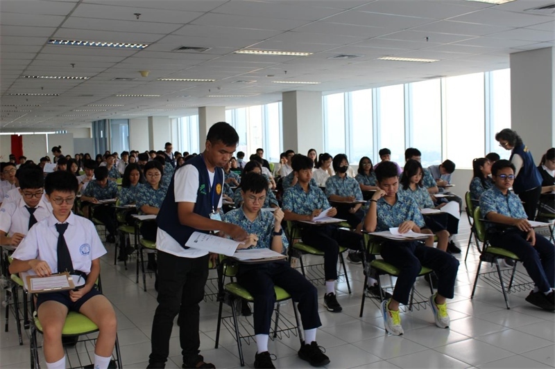 考試現(xiàn)場。印尼雅加達(dá)華文教育協(xié)調(diào)機(jī)構(gòu)供圖