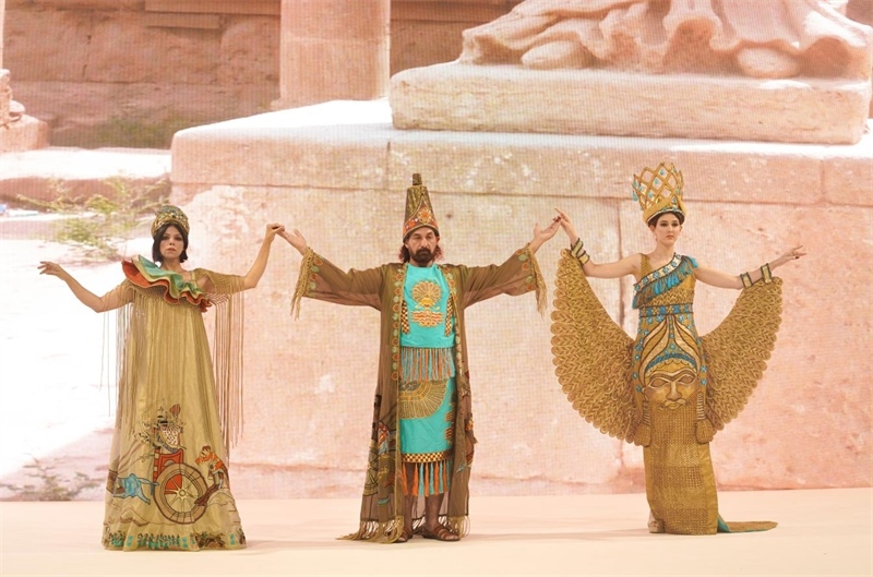 伊拉克時尚館去年9月舉辦的時裝展一景。伊拉克時尚館供圖