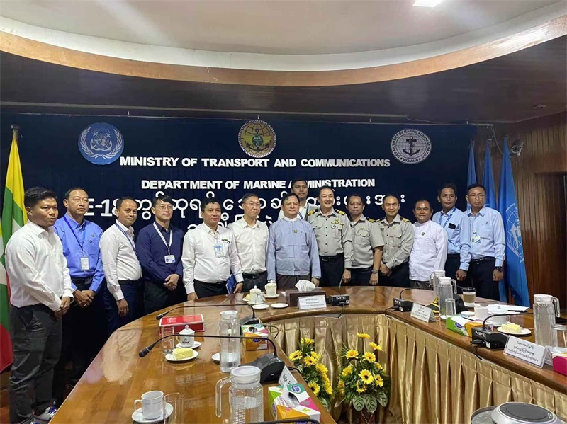 緬甸第18屆國家級港口設(shè)施安全聯(lián)合演習(xí)頒獎(jiǎng)儀式現(xiàn)場。中緬油氣管道公司供圖