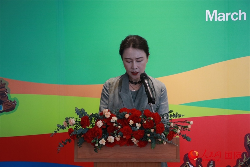 華彬文化基金會(huì)秘書長盧戰(zhàn)發(fā)表講話。朱瀟逸攝