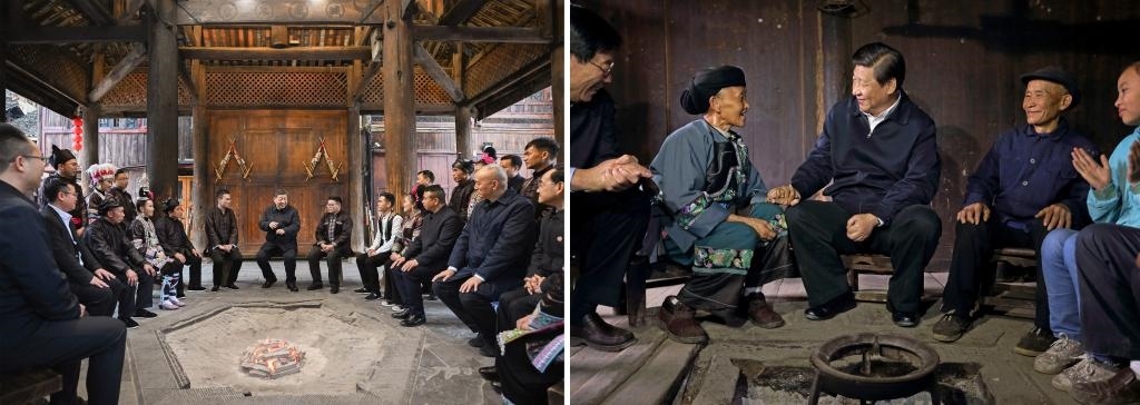 左圖由新華社記者謝環(huán)馳拍攝；右圖由新華社記者蘭紅光拍攝。