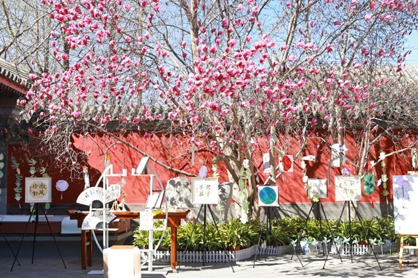 翰墨書韻展區(qū)的書法展品。府學(xué)胡同小學(xué)供圖