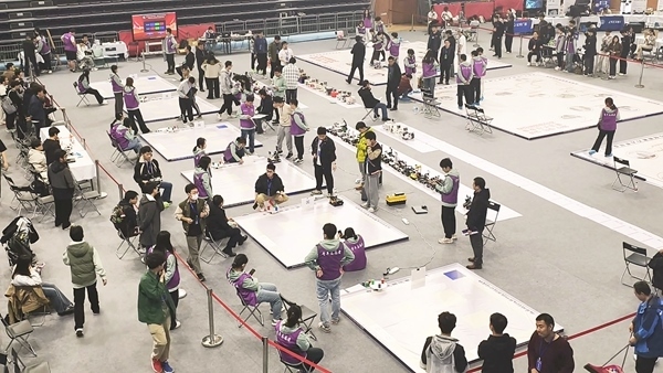 比賽現(xiàn)場(chǎng)。北京建筑大學(xué)供圖