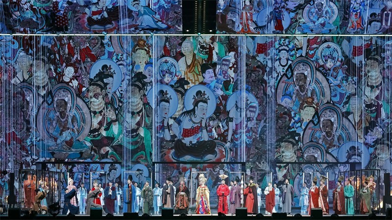 《受到召喚·敦煌》劇照。國(guó)話供圖