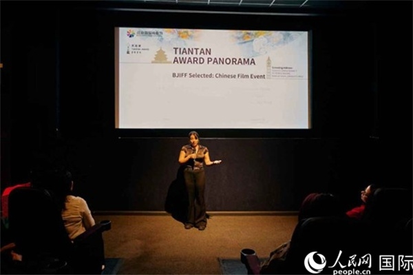 天壇映像全球巡展·倫敦站放映現(xiàn)場。楊浩鵬攝