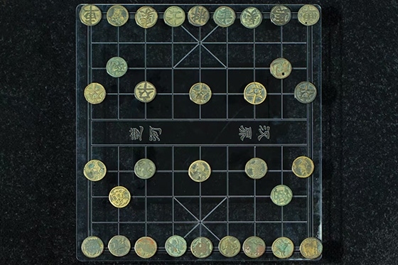 宋代中國銅象棋子。主辦方供圖